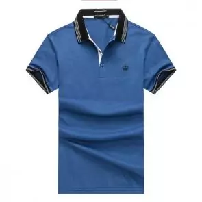 shark hommes t-shirt polo shirt summer lapel an crown business blue